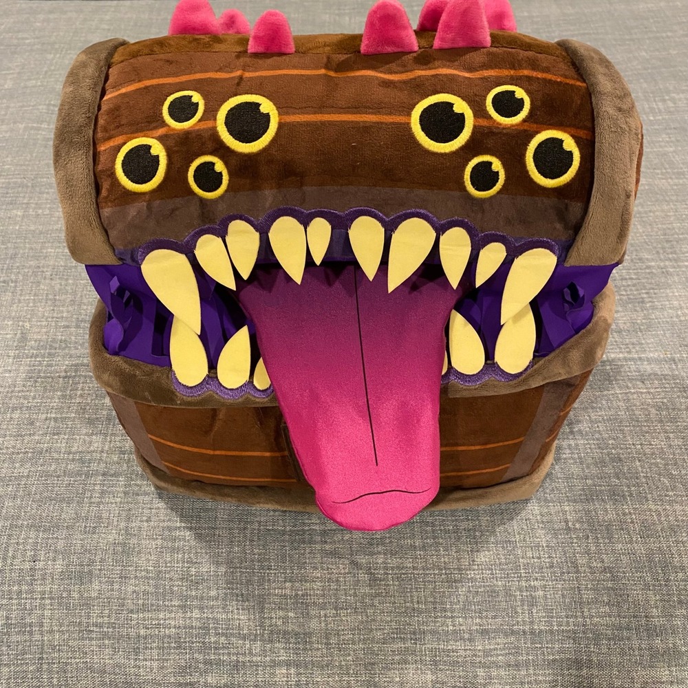 Dungeons & Dragons Honor Among Thieves Mimic Chest Plush Toy Brown Monster